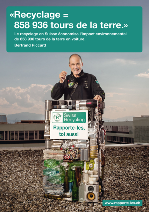 Recyclage = 858'936 tours de la terre
